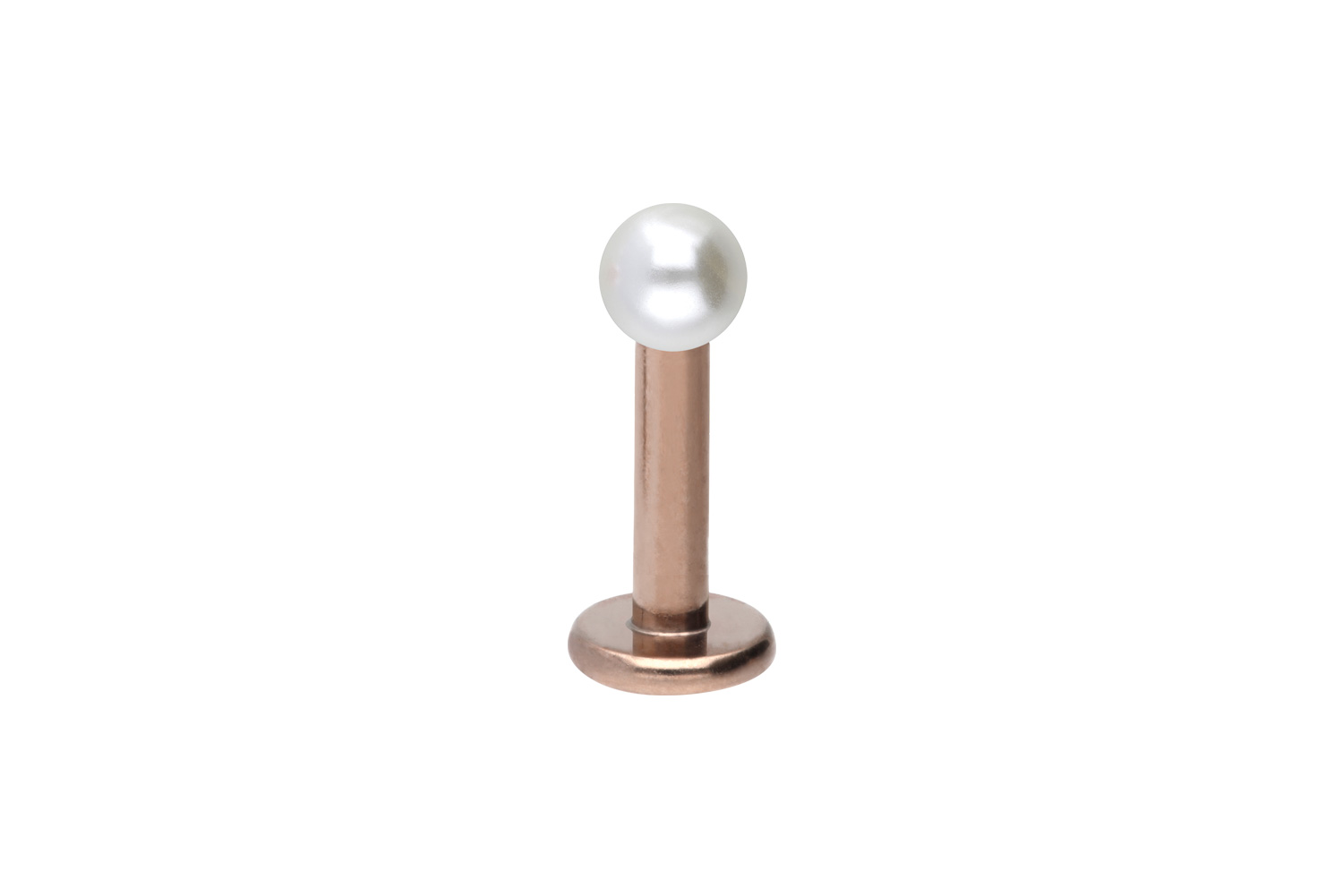 Chirurgenstahl Labret Piercing SYNTHETISCHE PERLE